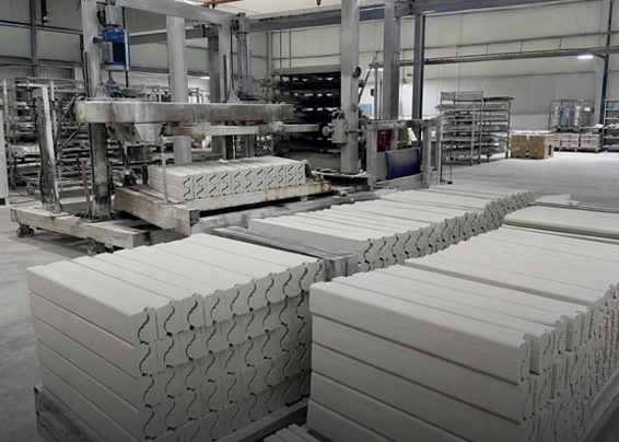 Foamed Ceramic Contour Cutting Application